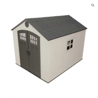 Lifetime 8×10 Outdoor Plastic Shed W/ Floor & Windows (60238)